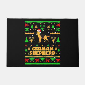 German Shepherd Christmas Fußmatte