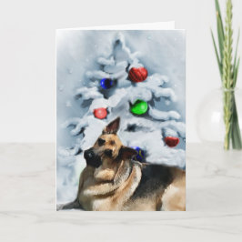 German Shepherd Christmas Geschenke Feiertagskarte