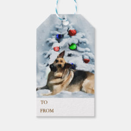German Shepherd Christmas Geschenke Geschenkanhänger