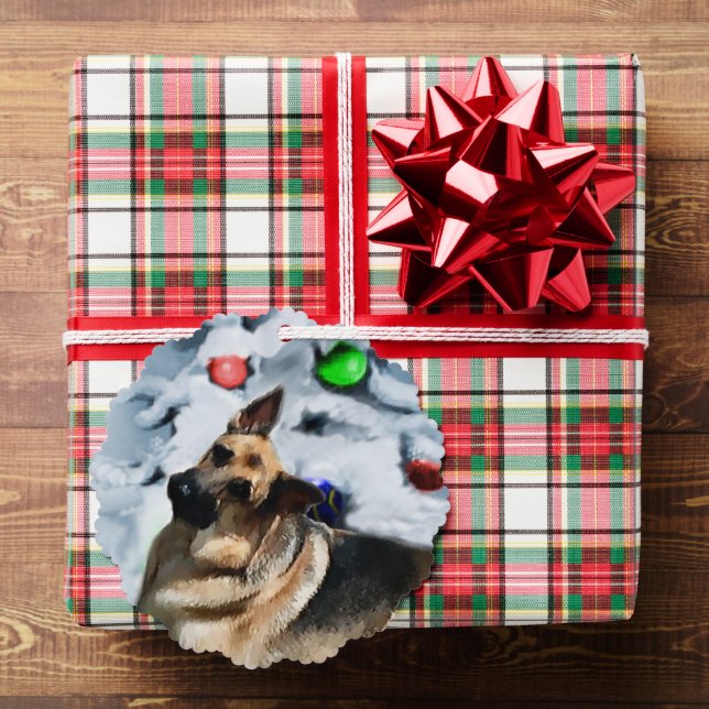 German Shepherd Christmas Geschenke Ornament Karte (Insitu (Geschenk))