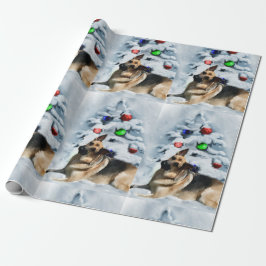 German Shepherd Christmas Geschenkpapier