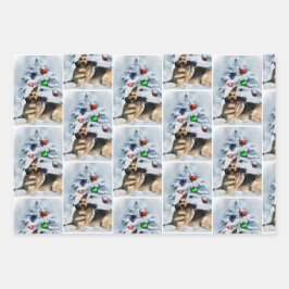 German Shepherd Christmas Geschenkpapier Set
