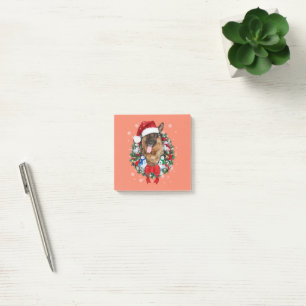 German Shepherd Christmas Ornament Decoration Gift Post-it Klebezettel