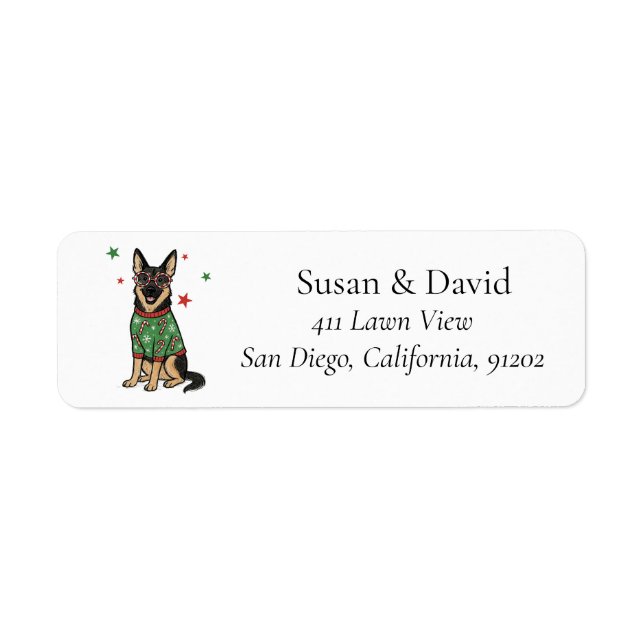 German Shepherd Christmas Pet Dog (Vorne)