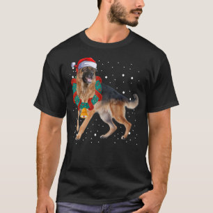 German Shepherd Christmas Pj Kostüm Party Dog Rei T-Shirt