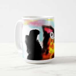 German Shepherd  colorful Kaffeetasse