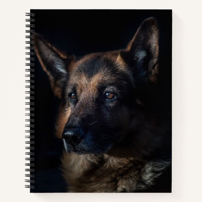 German Shepherd Customize Notizbuch (Vorderseite)