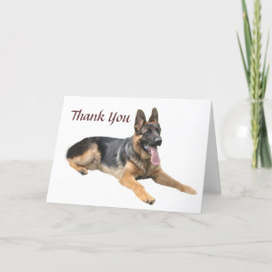 German Shepherd Danke-Card Dankeskarte