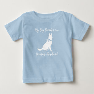 German Shepherd Dog Baby Shower Blue Boy T-shirt