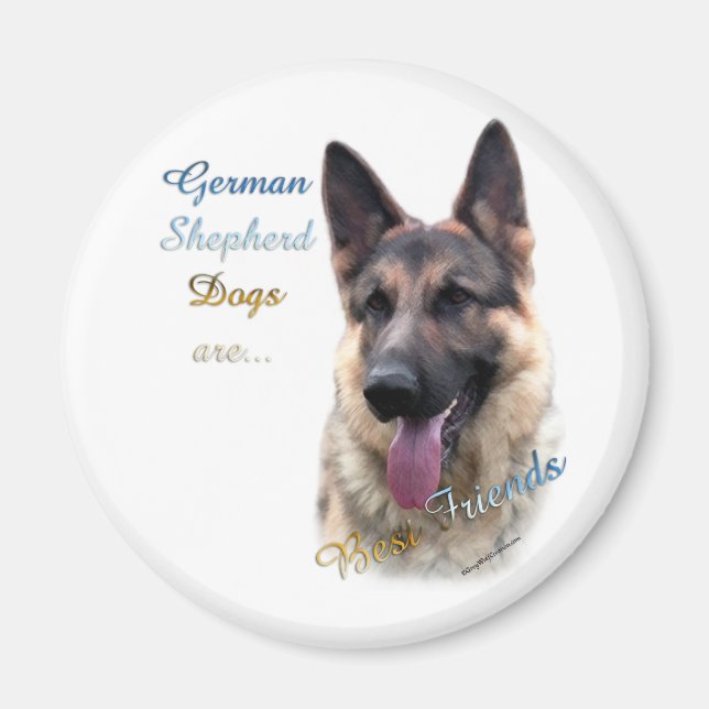 German Shepherd Dog Best Friend 2 - Magnet (Vorne)