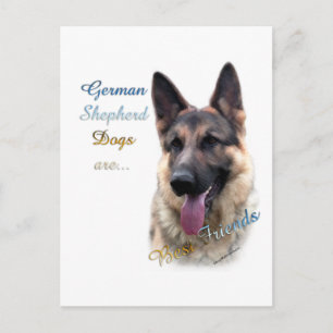German Shepherd Dog Bester Freund 2 Postkarte