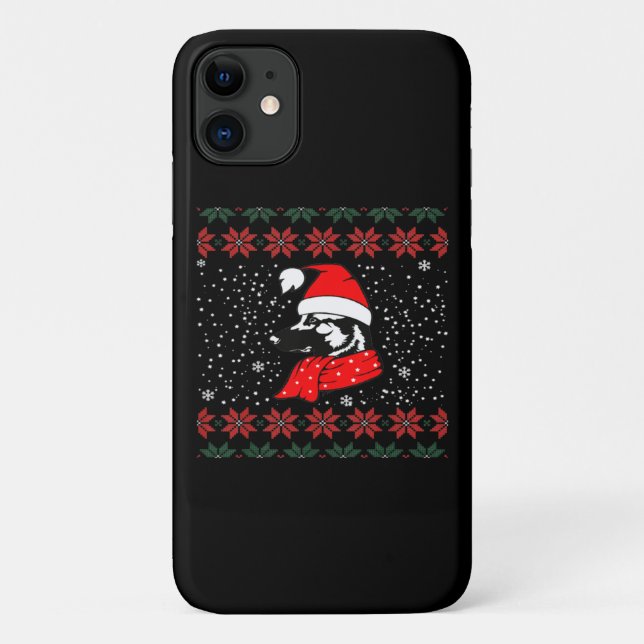 German Shepherd Dog Christmas Case-Mate iPhone Hülle (Rückseite)