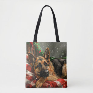 German Shepherd Dog Christmas Festive