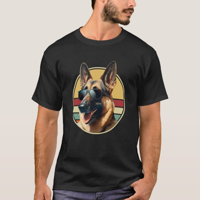 German Shepherd Dog Costume Outfit Mom Dad  7 T-Shirt (Vorderseite)