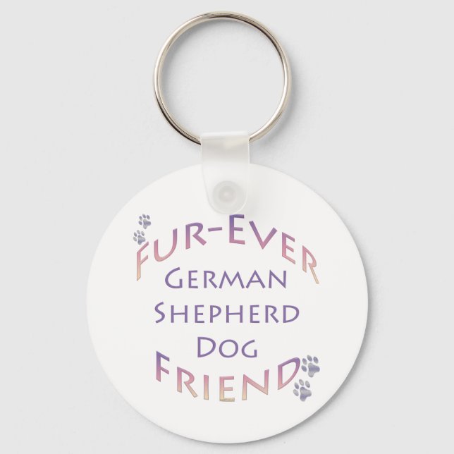 German Shepherd Dog Furever Schlüsselanhänger (Vorderseite)