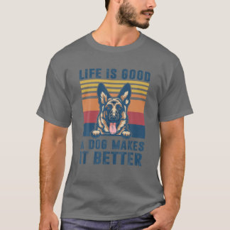 German Shepherd Dog gibt Funny Dog Vater Mama Men  T-Shirt