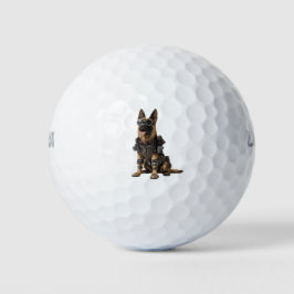 German Shepherd Dog Lovers Golf Balls Golfball