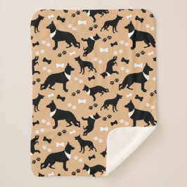 German Shepherd Dog Pattern Tan Sherpadecke