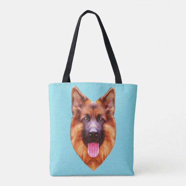 German Shepherd Dog Portrait (Rückseite)