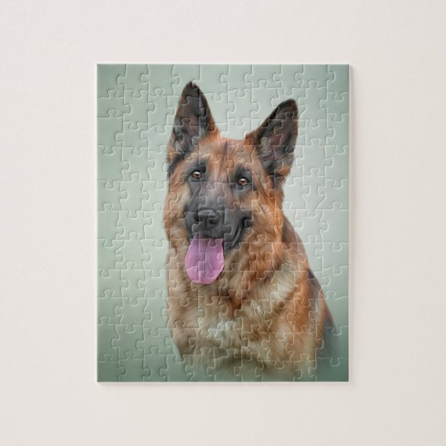 German Shepherd dog Puzzle (Vertikal)