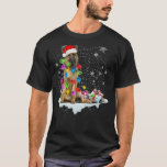 German Shepherd Dog Santa Christmas T-Shirt<br><div class="desc">German Shepherd Dog Santa Christmas</div>
