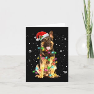 German Shepherd Dog Tree Christmas Sweater Xmas Do Karte