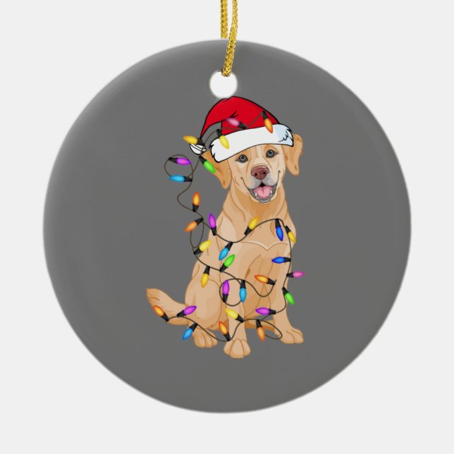 German Shepherd Dog Tree Christmas Sweater Xmas Do Keramik Ornament (Vorne)