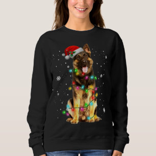 German Shepherd Dog Tree Christmas Sweater Xmas Do Sweatshirt