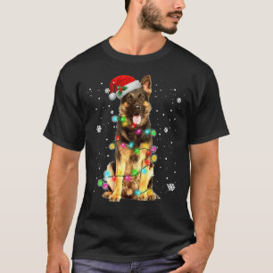 German Shepherd Dog Tree Christmas Sweater Xmas Do T-Shirt