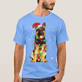 German Shepherd Dog Tree Christmas Sweater Xmas Do T-Shirt