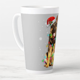 German Shepherd Dog Tree Christmas Sweater Xmas Milchtasse