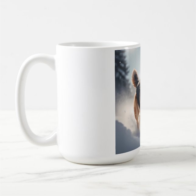 German Shepherd Elegant Coffee Tasse (Links)