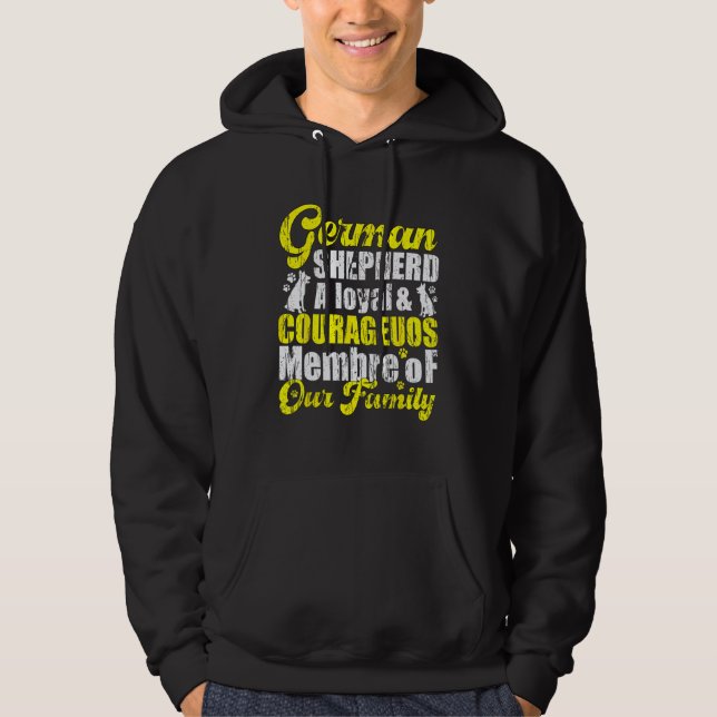 German Shepherd family Loyalty & Protector Shepher Hoodie (Vorderseite)