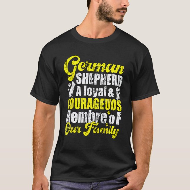 German Shepherd family Loyalty & Protector Shepher T-Shirt (Vorderseite)