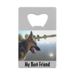 German Shepherd Friend Geldbeutel Flaschenöffner