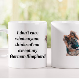 German Shepherd Funny Gift Tasse lächeln