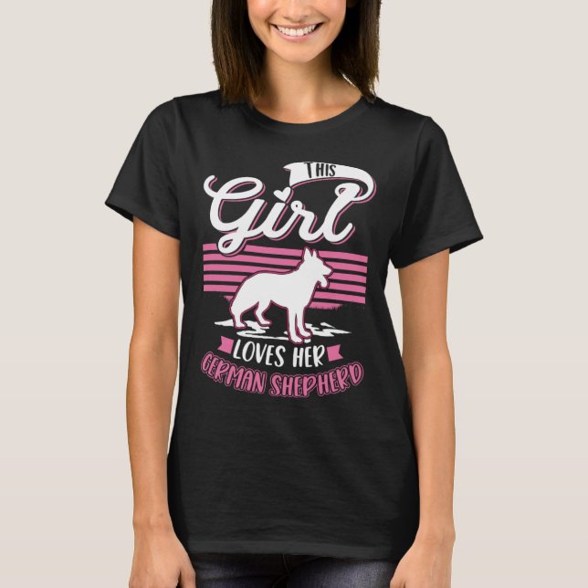 German Shepherd Girl German Shepherd  1 T-Shirt (Vorderseite)