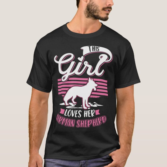 German Shepherd Girl German Shepherd  1 T-Shirt (Vorderseite)