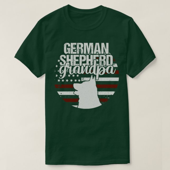 German Shepherd Grandpa T-Shirt (Design vorne)