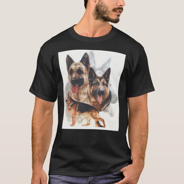 German Shepherd Grouing T-Shirt (Vorderseite)