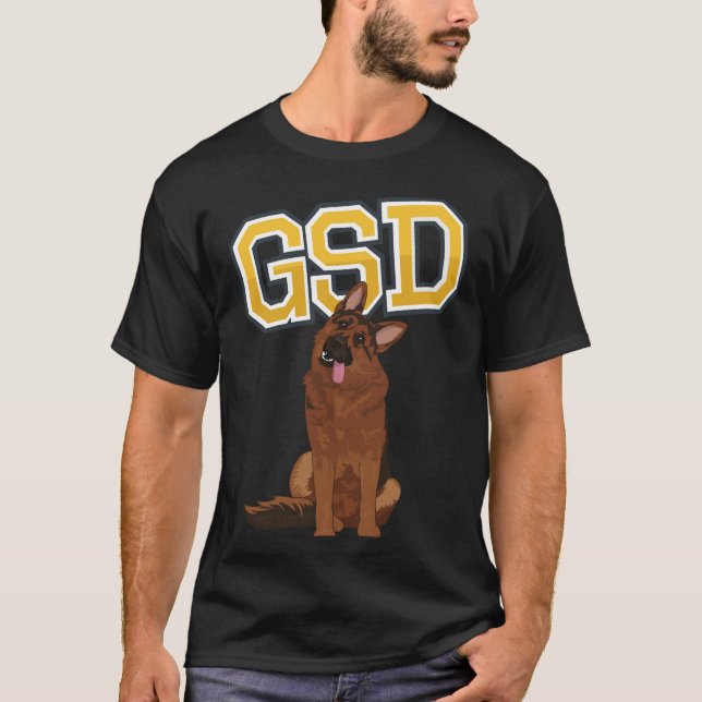 German Shepherd Gsd T-Shirt (Vorderseite)