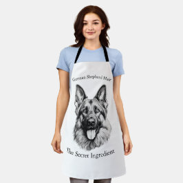 German Shepherd Hair the Secret Ingredient Apron Schürze