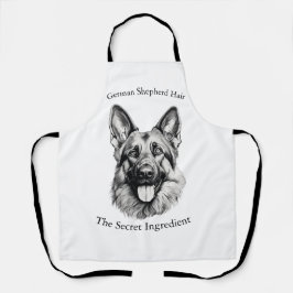 German Shepherd Hair the Secret Ingredient Apron Schürze