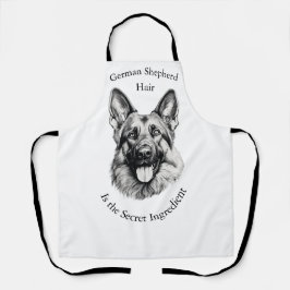 German Shepherd Hair the Secret Ingredient Apron Schürze