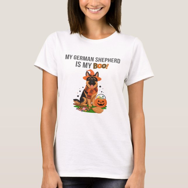 German Shepherd Halloween Costume  My German Sheph T-Shirt (Vorderseite)