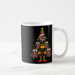 German Shepherd Hund Weihnachtsmannmütze Weihnacht Kaffeetasse