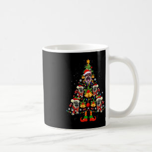 German Shepherd Hund Weihnachtsmannmütze Weihnacht Kaffeetasse