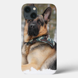 German Shepherd In Snow Case-Mate iPhone Hülle