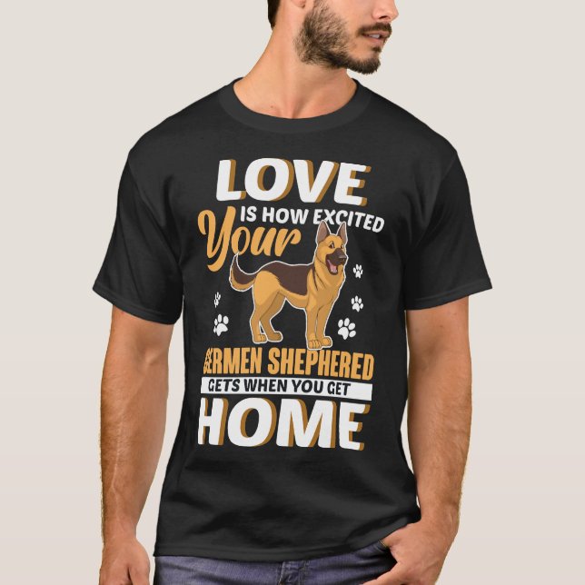 German Shepherd Liebe German Shepard Shepherd Dog  T-Shirt (Vorderseite)