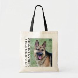 German Shepherd Lover Hund Mama Custom Dog Foto Tragetasche